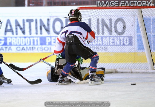 2012-10-21 Hockey Milano Rossoblu U12-Chiavenna